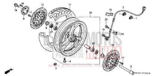 FRONT WHEEL ST13002 de 2002